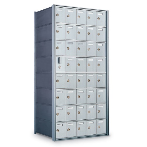 CAD Drawings American Postal Manufacturing Co. 27-Door Rear-Loading Private Horizontal Mailbox